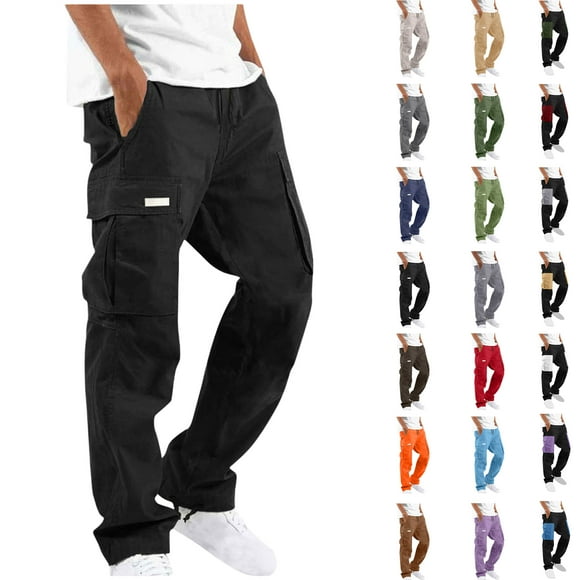 Up to 65% Off, Mens Sports And Leisure Running Fast Drying Loose And Breathable Solid Color Drawstring Outdoor Fitness Pants Sport Cargo Pants Fashionable