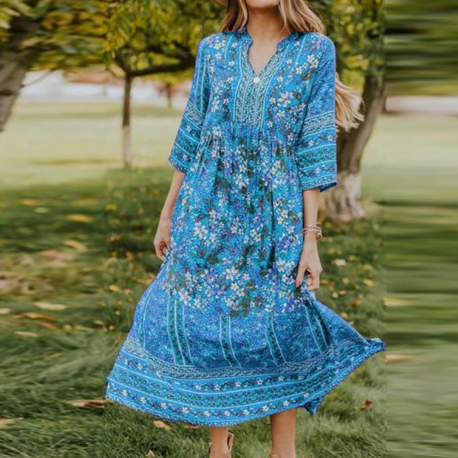 chinese dress ladies Elsie Linen Maxi Dress main image 1