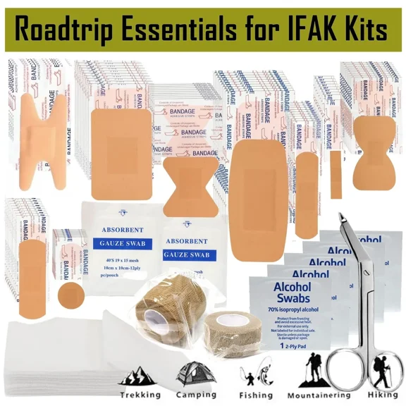 65 Pcs First Aid Kit All-Purpose Portable Compact First Aid Supplies Assorted Multi Use Emergency Items