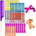 thumbnail image 1 of 65 Pcs Hair Perm Rods Set, Plastic Perming Rods Cold Wave Rods Hair Curling Rollers Set with Steel Tail Comb for Salon Home Hairdressing Styling, 1 of 7