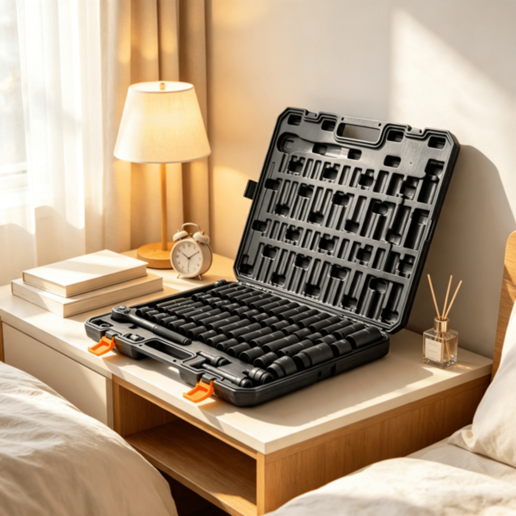 65 Piece 1/2" Drive Impact Socket Set, Rugged & Durable, Ideal for Auto Repair & Mechanical Work