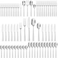 thumbnail image 1 of 65-Piece Silverware Set with Serving Utensils, Forged Flatware Set Cutlery Set Premium Stainless Steel, Service for 12, for Home, Wedding, Party, Mirror Polished and Dishwasher Safe, 1 of 9