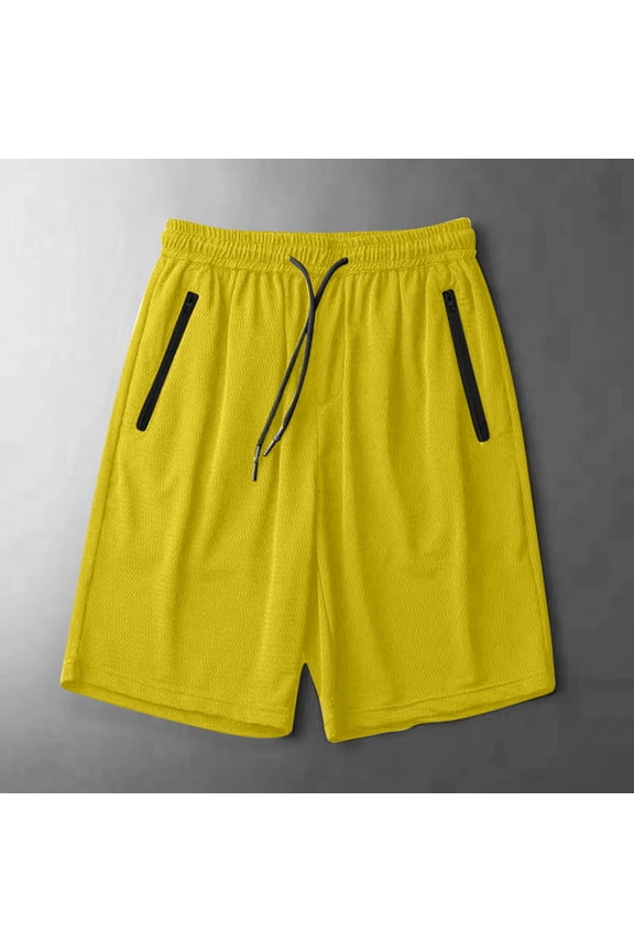 Gym Shorts Men Soft Ice Silk Breathable Quick Drying Sweatpants Summer Fitness Running Stretch Yoga Pants with Pocket