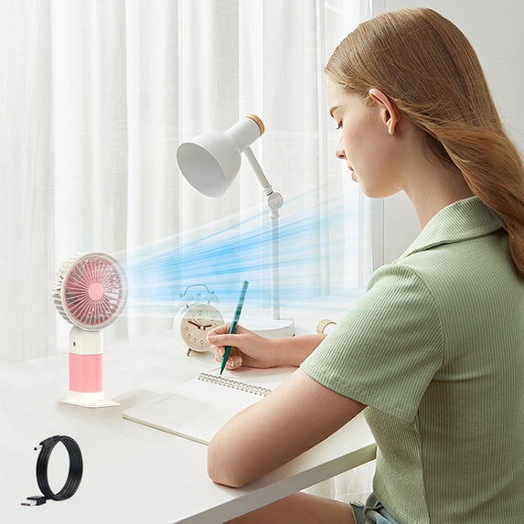 Up to 65% off Portable Handheld Fan, New Usb Handheld Fan With Fan Base- Vertical Blowing-mini Desktop Rechargeable Brushless Folding Easy Storage Small Fan