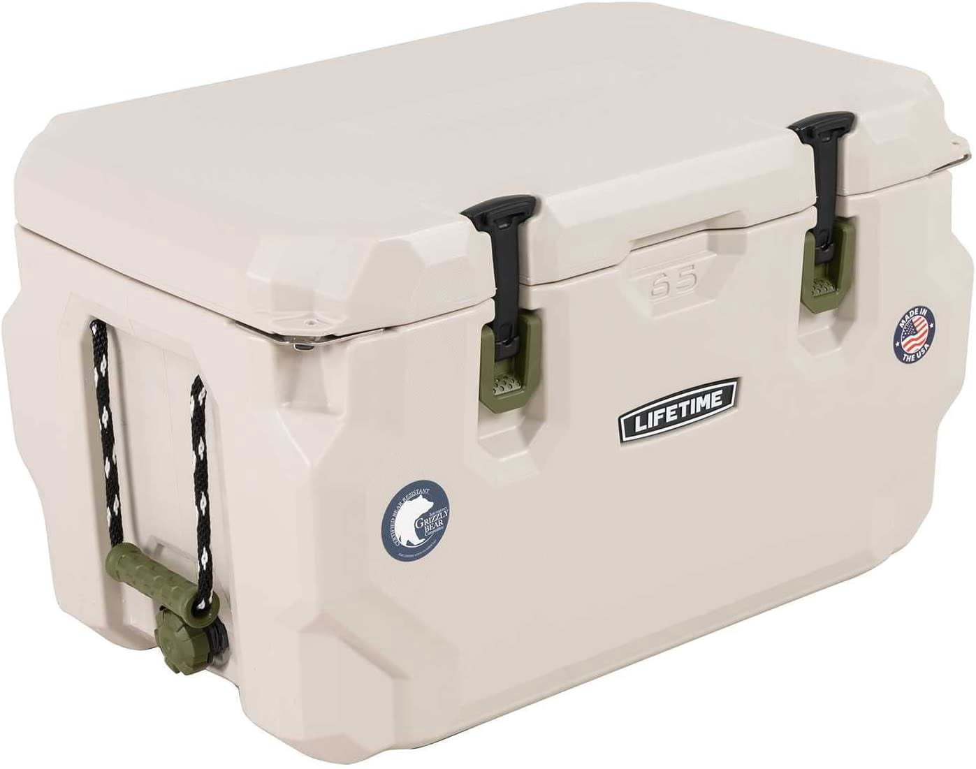 65 Quart High Performance Hard Cooler, 8-Day Ice Retention Insulated Ice Chest