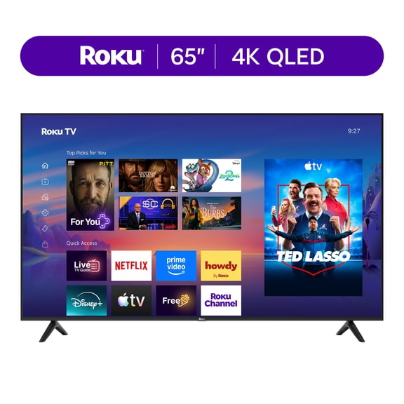 Roku Smart TV 2026 65-Inch Select Series, 4K QLED TV Roku TV with Voice Remote Flat Screen QLED TV