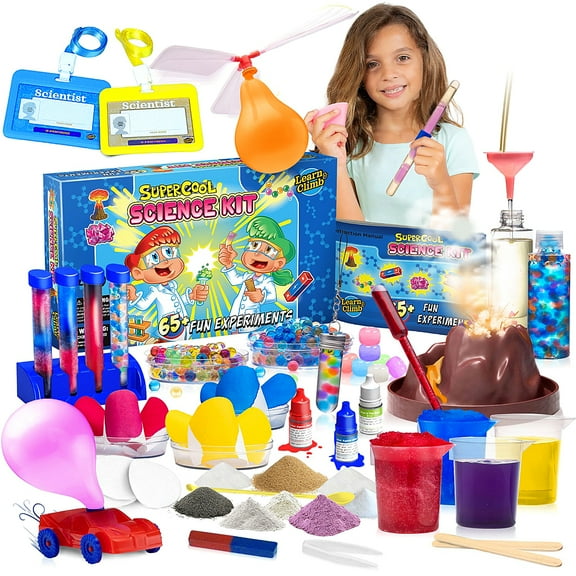 65 Science Experiments Kit for Kids ? Gift for Kids Ages 4-8