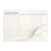 65 Sheets Weekly Pad, 6.9x9.6'' Weekly Planner Notepad