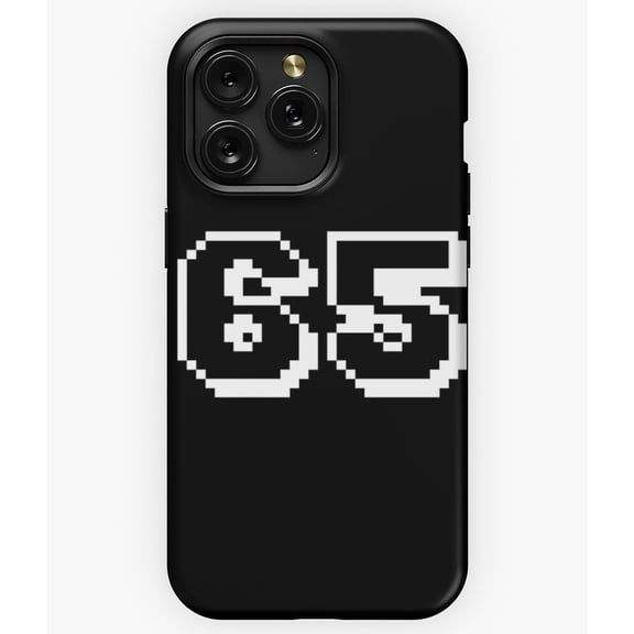 65 Sixty-Five White Retro Video Game 1-Up A13189 Phone Case for iPhone 11 to 17 Pro Max