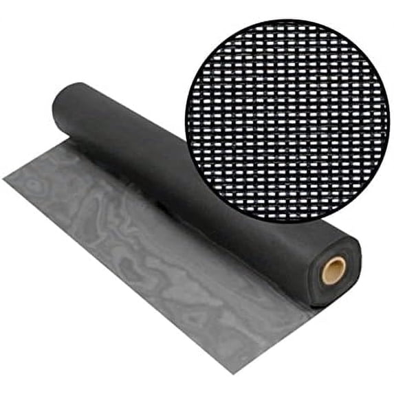 65% Solar Insect Screen Mesh Kit - (60 in x 25 ft) - Solar Screen Roll for Window, Patio, & More