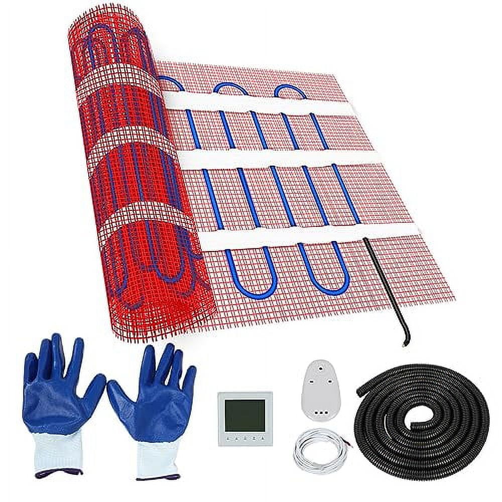65 Sqft Heating Mat, 180W 120V Electric Radiant Floor Heating System with WiFi Controlled