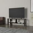 thumbnail image 1 of 65" TV Stand with Open Storage, Walnut Stained Design, Stylish & Functional Living Space Decor, 1 of 7