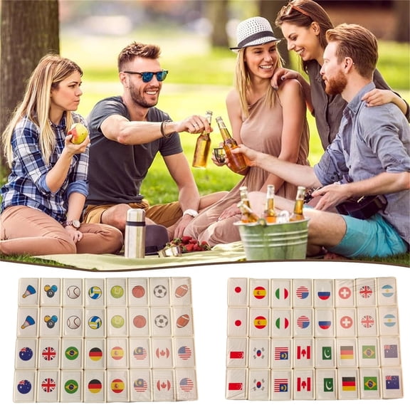 65 Tiles Seaside Escape Game - Ball-Themed Board Game Cards Set, Sports Party Game, Interactive Fun for All Ages