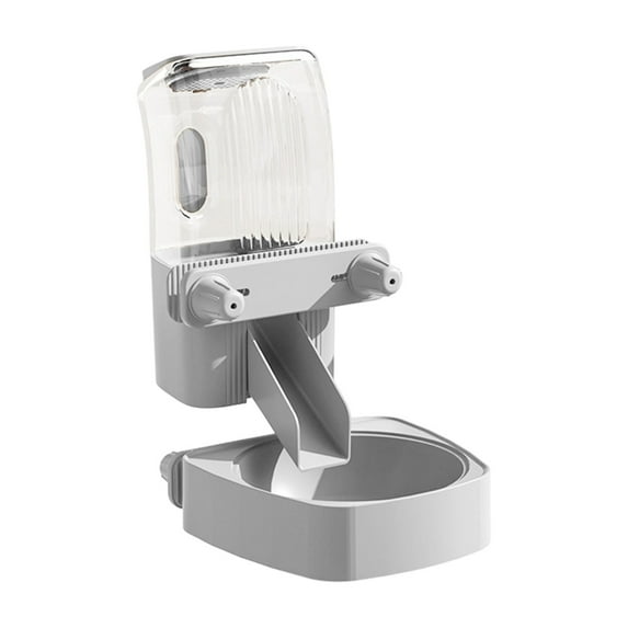 65° Tilt Automatic Pet Feeder - Hanging Gravity Food Dispenser for Cats, Rabbits & Small Dogs, Cage-Mount Fresh-Keeping Bowl with Adjustable Portion Control