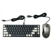 thumbnail image 1 of 65% Wired Gaming Keyboard&Mouse Combo Backlit Gaming Keyboard and Mouse Anti-ghosting No-Conflict Keyboard with 7200DPI Mice, 1 of 7