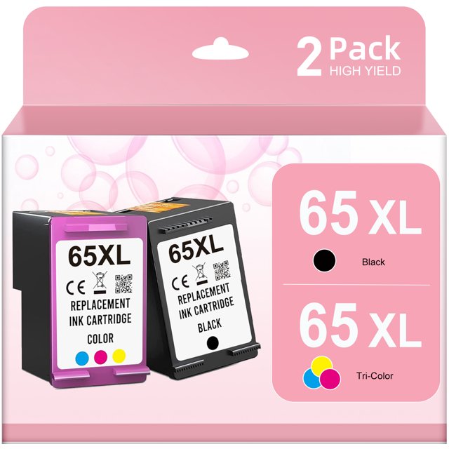 65 XL Ink Cartridges for DeskJet 3755 3752 2622 3720 3722 Envy 5055