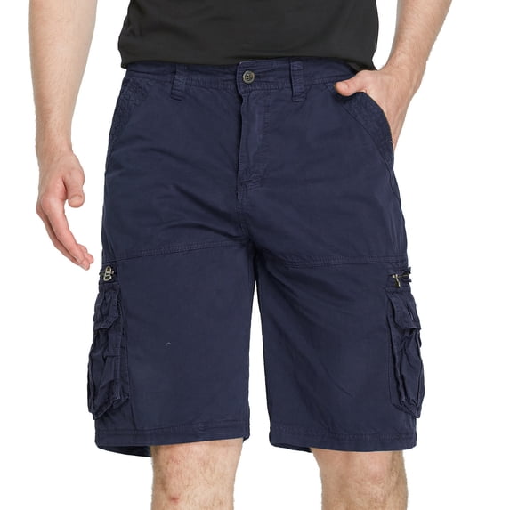 Up to 65% off Xunlbb Men's Big & Tall Cargo Shorts Men's Workwear Shorts Slim Multi Pocket Zipper Straight Leg Five Piece Pants Casual Shorts Gift for Him, S-2XL