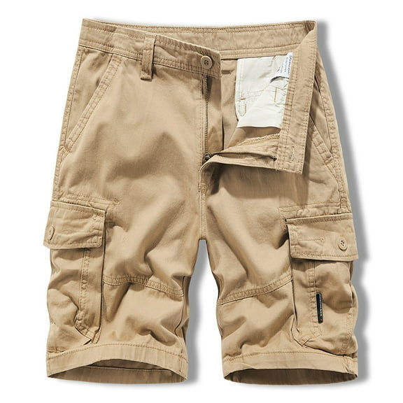 Up to 65% off Xunlbb Men's Summer Cargo Shorts Men's Summer Fashion Outdoors Casual Solid Color Button Multi-pocket Sport Shorts Pants Gift for Him, S-XL