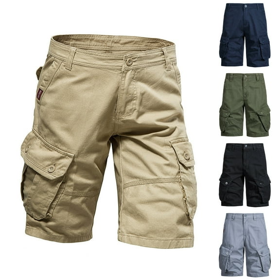 Up to 65% off Xunlbb Men's Summer Cargo Shorts Men's Work Shorts, Mid-waist Multi-pocket Five-piece Pants Casual Pants Sports Pants Shorts Pants Gift for Him, S-2XL