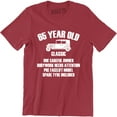 thumbnail image 1 of 65 Year Old Classic One Careful Owner 65th Birhday Present Gift Men's T-Shirt, 1 of 4