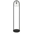 thumbnail image 1 of 65 in. Black Column Floor Lamp with Clear Seeded Glass Globe Shade, 1 of 1