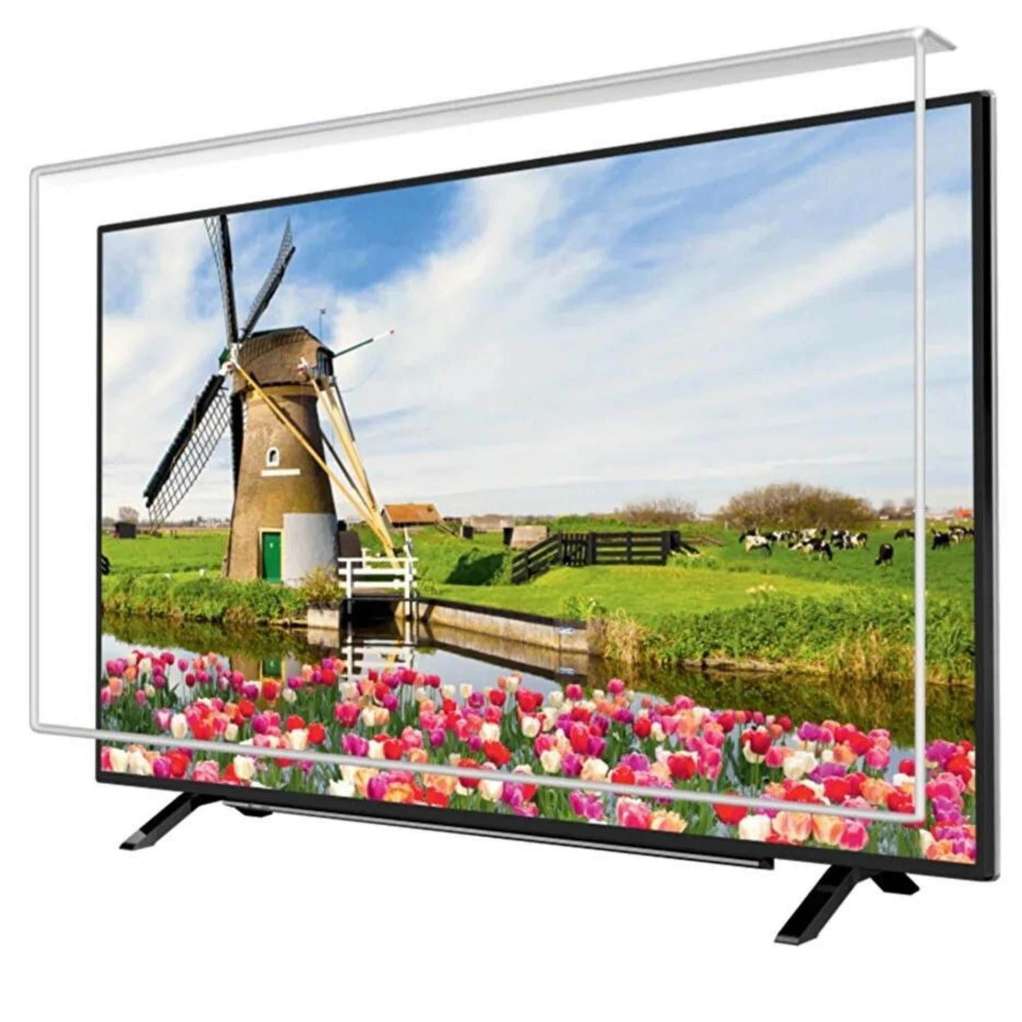 65 inch TV Screen Protector Crystal Clear Clarity for Most 65" TVs Clear 10x More Durable Easy