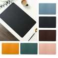 thumbnail image 1 of up to 65% off karymi 17.71X11.81inch Rectangular Solid Colour Faux Leather Placemats Coffee Mats Dish Mat Kitchen Table Mats Easy to Clean Kitchen Table Mats Table Decor Dorm Decor, 1 of 8