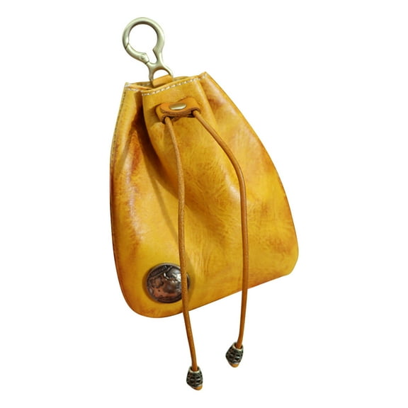 up to 65% off karymi Cow Vintage Storage Bag Wallet Cow Leather Women's Key Bag Key Organizer Handbags Small Bag Bedroom Decor