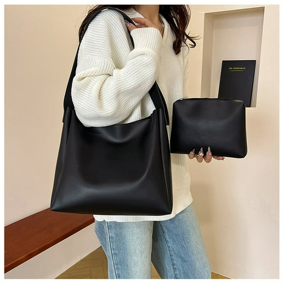 up to 65% off karymi Fashionable Women's Bags New Large Capacity Multi Functional Bag Two Piece Set Handbag Shoulder Crossbody Bags Combining Practicality and Fashion Living Room Decor