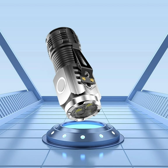 up to 65% off karymi Flashlight LED Portable Toggle Clip Mini Light Source Lamp 20W Power Built- Lithium Battery Water Resistance Grade IPX6 Adsorbable Metal