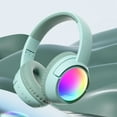 thumbnail image 1 of up to 65% off karymi Head Mounted Wired and Wireless Double Mode Foldable Soft Headband Low Latency High Battery 5.4 Sports Gaming Bluetooth Headphones Earphones Garden Decor Home Decor, 1 of 6