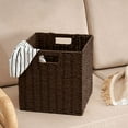 thumbnail image 1 of up to 65% off karymi Imitation Rattan Woven Foldable Storage Basket Home Clothes Storage Basket Snacks Sundries Storage Storage Boxes Dorm Decor Dorm Decor School Supplies, 1 of 7