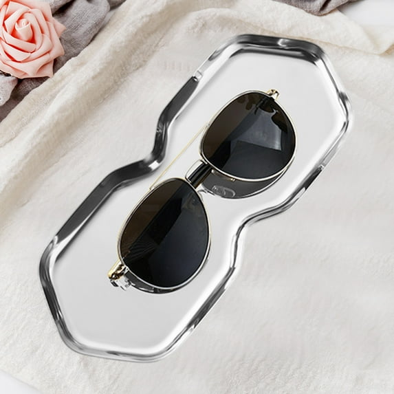 up to 65% off karymi Ins Style Octagonal Storage Tray Stainless Steel Gold Jewelry Tray Cosmetic Tray Desk Accessories