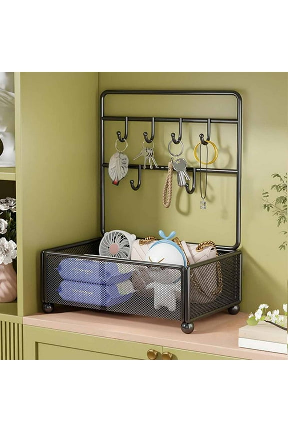 up to 65% off karymi Jewelry Rack Organizer Desktop Trinket Display Rack Desktop Shelf Hangable Shelf Iron Shelf Desk Accessories Bedroom Decor