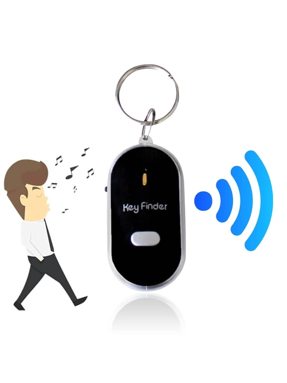 up to 65% off karymi Keychain LED Light Torch Remote Sound Control Lost Key Finder Whistle Sound Item Key Locator Device up to 90% off Summer Clearance Gifts for Mom
