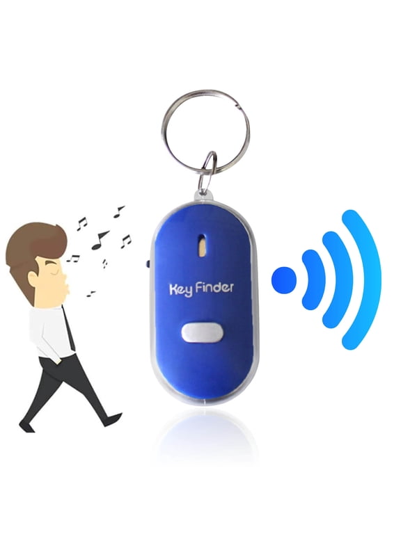 up to 65% off karymi Keychain LED Light Torch Remote Sound Control Lost Key Finder Whistle Sound Item Key Locator Device Summer Clearance Gifts for Mom Garden Decor
