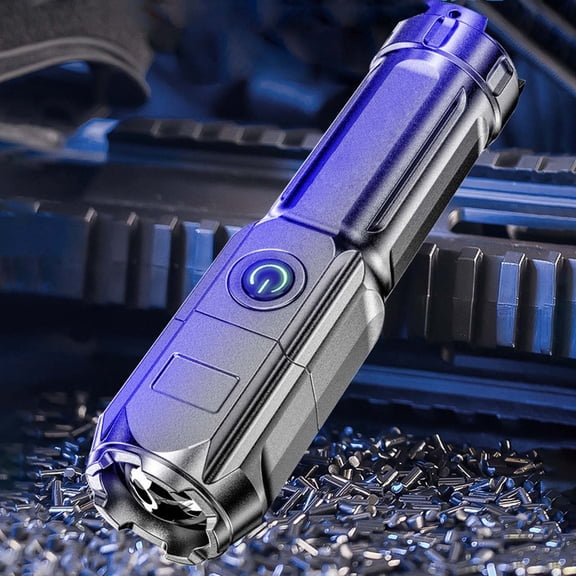 up to 65% off karymi LED Strong Light Long-range Flashlight Charging Telescopic Power Display Outdoor Lighting Work Lamp Summer Travel Essentials