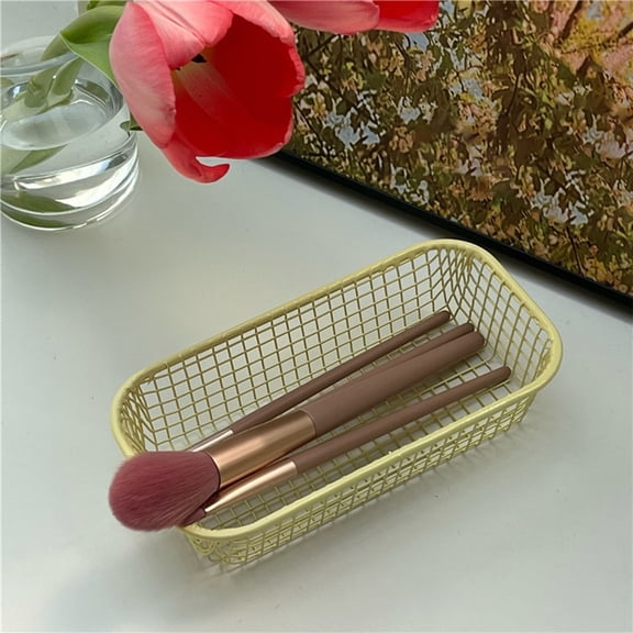 up to 65% off karymi Miscellaneous Iron Storage Basket Student Office Stationery Storage Box Desktop Iron Art Sorting and Storage House Decor Gifts for Men Big Savings