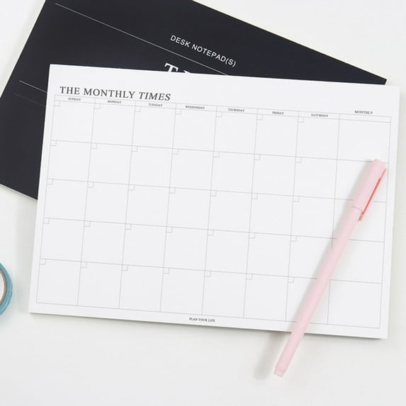 up to 65% off karymi Monthly Plan Management Book Checkin Self Fills Easy to Tear Simplified Planning Large Notebook House Decor