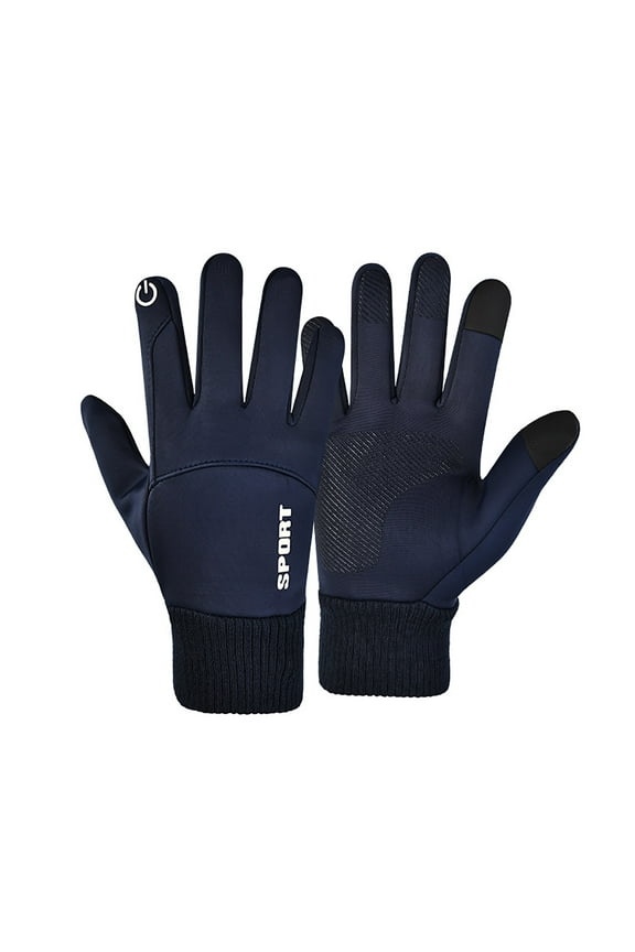 up to 65% off karymi Outdoor Winter Warm All-finger Screen Windproof and Waterproof Thermal Gloves for Men Women Running Riding Cycling Camping Gear Travel Essentials Hiking Essentials