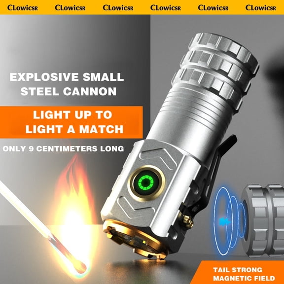 up to 65% off karymi Rechargeable LED Flashlight with High Lumen, 18500 Lithium Battery Super Bright, Scalable and Flashlight, Powerful Handheld Flashlight Suitable Weekly flyer