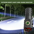 thumbnail image 1 of up to 65% off karymi Rechargeable LED Flashlight with High Lumen, 18500 Lithium Battery Super Bright, Scalable and Flashlight, Powerful Handheld Flashlight Suitable, 1 of 3