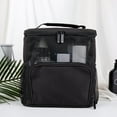 thumbnail image 1 of up to 65% off karymi Shower Bag Mesh Shower Caddy Portable Tote Bag for Bathroom, Gym, Travel, Camping Quick Dry Hanging Shower Organizer Basket Toiletry Bag, Black，Gray Holiday, 1 of 8