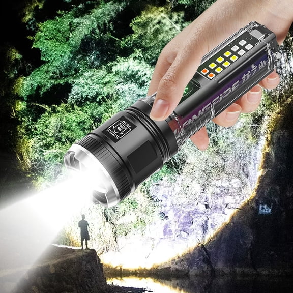 up to 65% off karymi Solar Powered Flashlight with Strong Light and Super Brightness Home Charging Outdoor Portable and Long-range Multifunctional Flashlight
