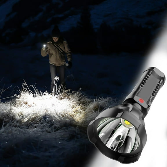 up to 65% off karymi Strong Light Flashlight Power Display USB Charging Outdoor LED Remote Super Bright Portable Searchlight Birthday Gifts for Men