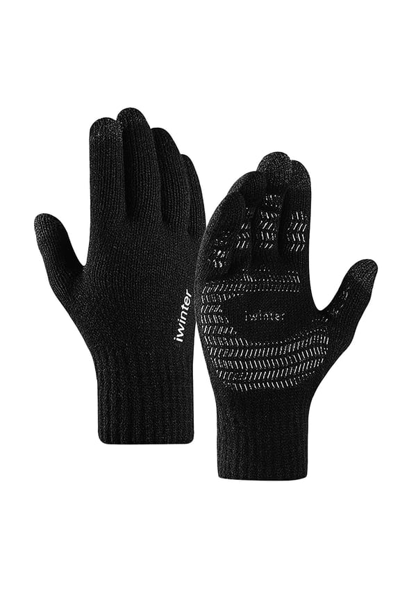 up to 65% off karymi Winter Warm Windproof Gloves Thickening Full-finger Touching Screen Outdoor Cycling Zipper Gloves Size Fits All Unisex Travel Essentials Wholesale up to 90% off