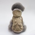 thumbnail image 1 of kladzum Dog Clothes Fashion Handsome Military Style Pet Dog Cotton Coat with Hat Fall and Winter Warm Dog Winter Coat Dogs Costume Jacket, 1 of 4
