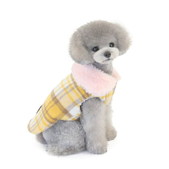 kladzum Dog Clothes Pet Clothing New Three-Color Woolen Woolen Coat Fall and Winter Woolen Coat Warm Dog Coat Dogs Costumes