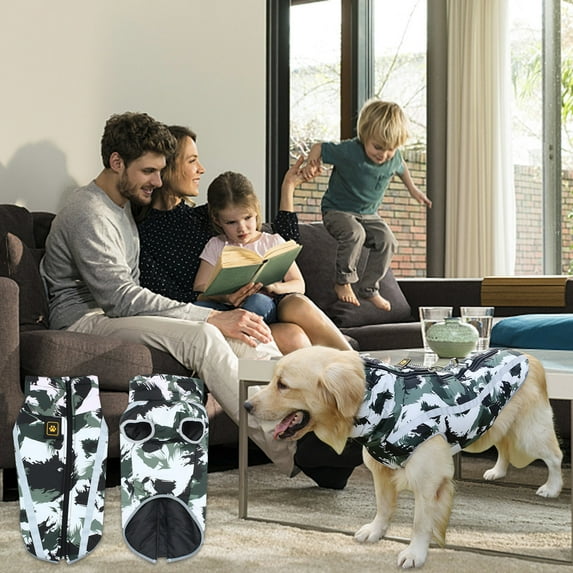 kladzum Dog Clothes Winter Pet Clothes and Jackets for Pet Dogs To Thicken Warm Clothing Supplies Warm Dog Coat Dogs Costume Jacket