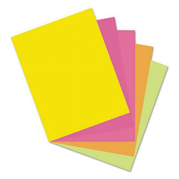65 lbs Array Card Stock, Letter - Assorted Hyper Colors, 50 Sheets per Pack